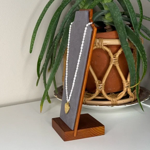 Vanessa Mooney Madison Pearl Heart Locket Necklace Gold Freshwater - Picture 4 of 9